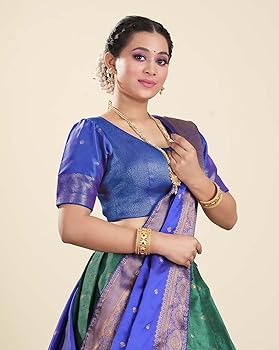 サリー 簡単着用 ワンタッチ Fabindia グリーン系 サリー 簡単着用 ワンタッチ Fabindia グリーン系